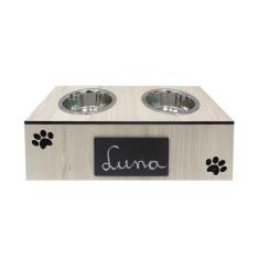 Imagem de Comedouro Hello Pet Lousa Duplo Tokai Para Cães E Gatos - Tamanho G