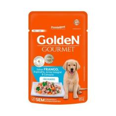 Imagem de Ração Úmida Golden Gourmet Para Cães Filhotes Sabor Frango 85G