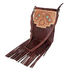 Imagem de American Darling Bolsa transversal de couro legítimo de flor integral para mulheres ocidentais | Bolsa tiracolo feminina | Bolsa tiracolo fofa | Bolsa tiracolo fofa | Bolsa tiracolo, Multicolorido,
