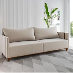 Imagem de Sofá 3 Lugares 200cm Linho Living Mult Viero