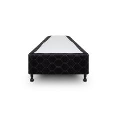 Imagem de Cama Box Simples Castor Solteiro Poli Preto 120x203x27cm