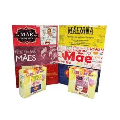 Imagem de Kit 2 Quebra-cabeças frases Dias das Mães 2024 de 60 peças