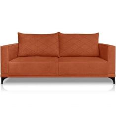 Imagem de Sofa Nori 2 Lugares Pes De Ferro 160cm Linho Boucle Ezz