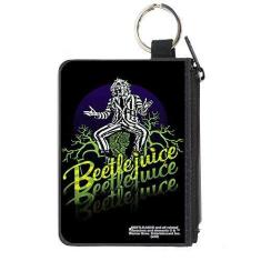 Imagem de Buckle-Down Bolsa feminina padrão de lona BeetleJuice, 10,8 x 8,2 cm