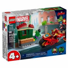 Imagem de Blocos de Montar - Hulk e Homem de Ferro com Moto - 68 peças - lego Marvel