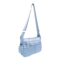 Imagem de Bolsa feminina ombro e transversal varios bolsos - Yida, Verde, Claro,