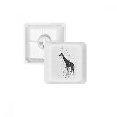 Imagem de Mexican Giraffe teclado mecânico simples preto e branco PBT kit de atualização para jogos