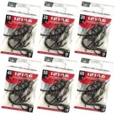 Imagem de Kit Anzol Pesca Marine Sports 12146 Preto 1/0 2/0 3/0 4/0 5/0 6/0 170 Peças