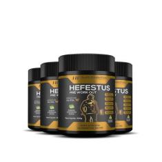 Imagem de 4X Hefestus Pre-Workout Sabor Limonada Suica Hf Suplementos - Hf Suple