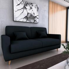 Imagem de Sofá Cama Emilia Veludo Preto E451 - Matrix
