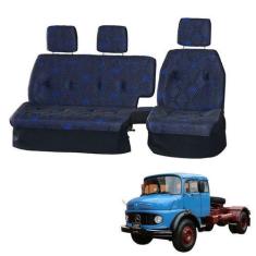 Imagem de Sofá Cama Banco Completo Mercedes 1519 Azul - Pampa