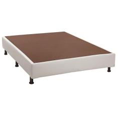Imagem de Cama Box Base Luckspuma Tecido Branco Casal 138