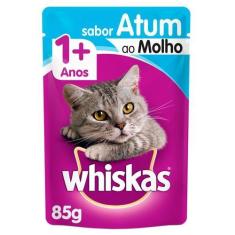 Imagem de Ração Úmida Whiskas Sachê Atum Ao Molho Para Gatos Adultos - 85 G