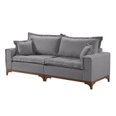 Imagem de Sofá 3 Lugares Living Linho M-47 Martins Cinza