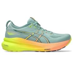 Imagem de ASICS Tênis de corrida feminino Gel-Kayano 31 Paris, Celadon claro/amarelo seguro, 36