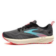 Imagem de Brooks Tênis de corrida feminino Revel 6 Neutral, Black Ebony Bluefish, 36