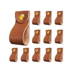 Imagem de ALEACAR Puxadores de cômoda de couro, puxadores de gaveta e puxadores de armário - puxadores de gaveta macios para cozinha, guarda-roupa e porta - Atualize a aparência dos móveis, substituição