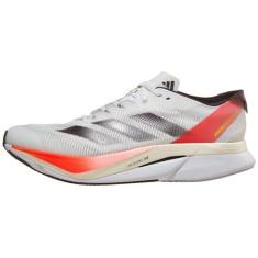 Imagem de adidas Tênis masculino Adizero Boston 12, Branco/Aurora Met./Vermelho solar, 41