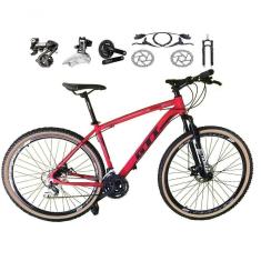 Imagem de Bicicleta Aro 29 Gti Roma Shimano Altus 24v Freio Disco Hidráulico Garfo Trava - Vermelho Tam.19