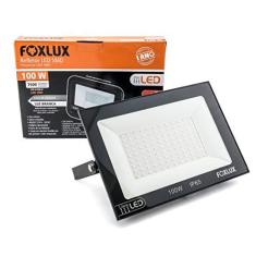 Imagem de Refletor de LED Foxlux – 100 W – 6500 K – Luz  – Bivolt – Proteção IP65 – Driver Embutido – Refletor Direcionável – Luz brilhante – Uso externo