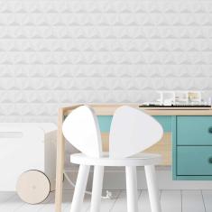 Imagem de Papel De Parede Adesivo Triângulos Em 3D N03133 Rolo 0,58X3M