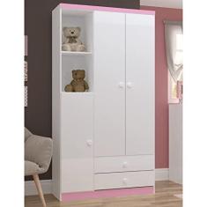 Imagem de Guarda Roupa Infantil 3 Portas 2 Gavetas 2 Nichos Faz de Conta