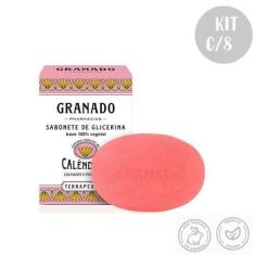 Imagem de Kit C/8 Sabonetes Em Barra 90G Terrapeutics Calêndula Vegetal Granado