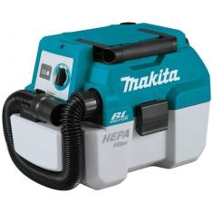 Imagem de Aspirador de Pó Seco e Úmido 7L, 4CV com Extensores, 110v, MAKITA XCV11Z, Verde