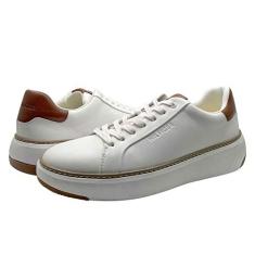 Imagem de Tommy Hilfiger Tênis masculino Hines, Branco/conhaque 140, 41