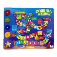 Imagem de Corrida Maluca Jogo De Tabuleiro Madeira Brinquedo 6 Anos