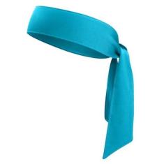 Imagem de Faixa de cabeça para homens e mulheres, faixa de transpiração esportiva ajustável, faixa de karatê, faixa de cabeça para treino com absorção de suor para esportes, corrida, tênis, ioga, futebol (azul