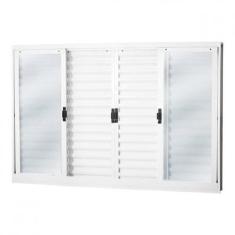 Imagem de Janela de Aço Veneziana de Correr 100x200cm 6 Folhas Minas Sul MGM