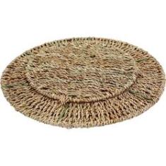 Imagem de Sousplat Em Rattan Natural 32cm YK1505 Mimo Style