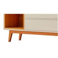 Imagem de Rack para TV Horizon 1.8 Off White com Nature - MoveisAqui