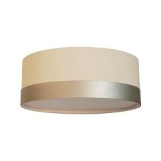 Imagem de Luminária Plafon Cúpula Crú com Detalhe Bronze 40x15