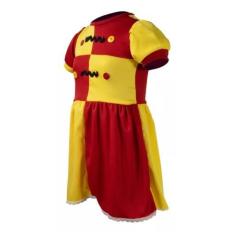 Imagem de Fantasia Infantil Vestido Roupa Emília Boneca ( dos 6 meses aos 12 ano