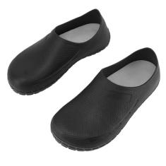 Imagem de Sapatos Antiderrapantes Leves e Respiráveis ​​tênis Casuais de Malha Voadora para Mulheres e Homens (Preto)