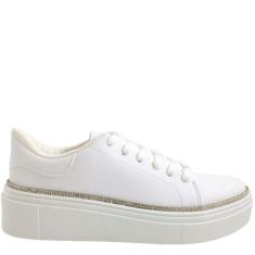 Imagem de Tênis Feminino Casual Dia a Dia FlatForm com Strass Vizzano 1339.517