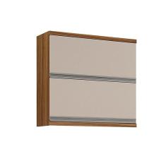 Imagem de Armário Aério De Cozinha 2 Portas Cléo Chf Móveis Carvalho/off White