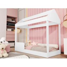 Imagem de Cama Infantil Casa Montessoriana Crystal Branco