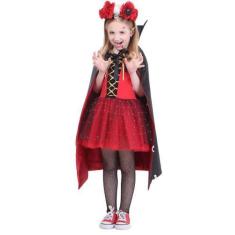 Imagem de Fantasia Vampira - Vestido + Capa Dupla-Face - Quimera Kids