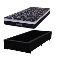 Imagem de Cama Box Solteiro + Colchão De Molas Ensacadas Firme Para 120 Kilos 88