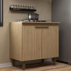 Imagem de Balcão para Cooktop 2 Portas 80cm Iara J Carvalho, Dourado