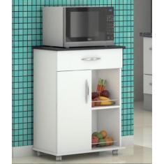 Imagem de Armário Balcão Cozinha C/ Fruteira Multiuso Preto - Clickforte