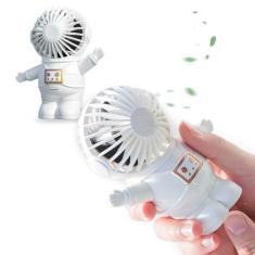 Imagem de Ventilador Pequeno De Mao Usb E Bateria Apoio 2 Uni Potente - Made Bas