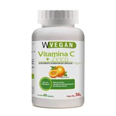 Imagem de W Vegan Vitamina C 500Mg + Zinco 60 Capsulas Wvegan Vegano