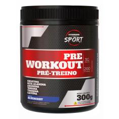 Imagem de Pré-treino Energético 300g Creatina Arginina Beta Alanina Blueberry