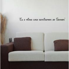 Imagem de Adesivo Decorativo De Parede Frase Servimos Ao Senhor