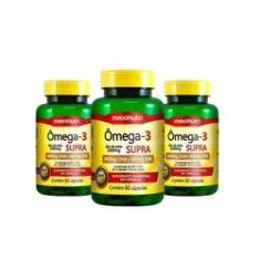Imagem de Kit 03 Ômega 3 Supra Óleo De Peixe 1000Mg 60 Cáps Maxinutri