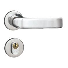 Imagem de Fechadura Externa Roseta Aço 40mm MGM Napoli Cromado